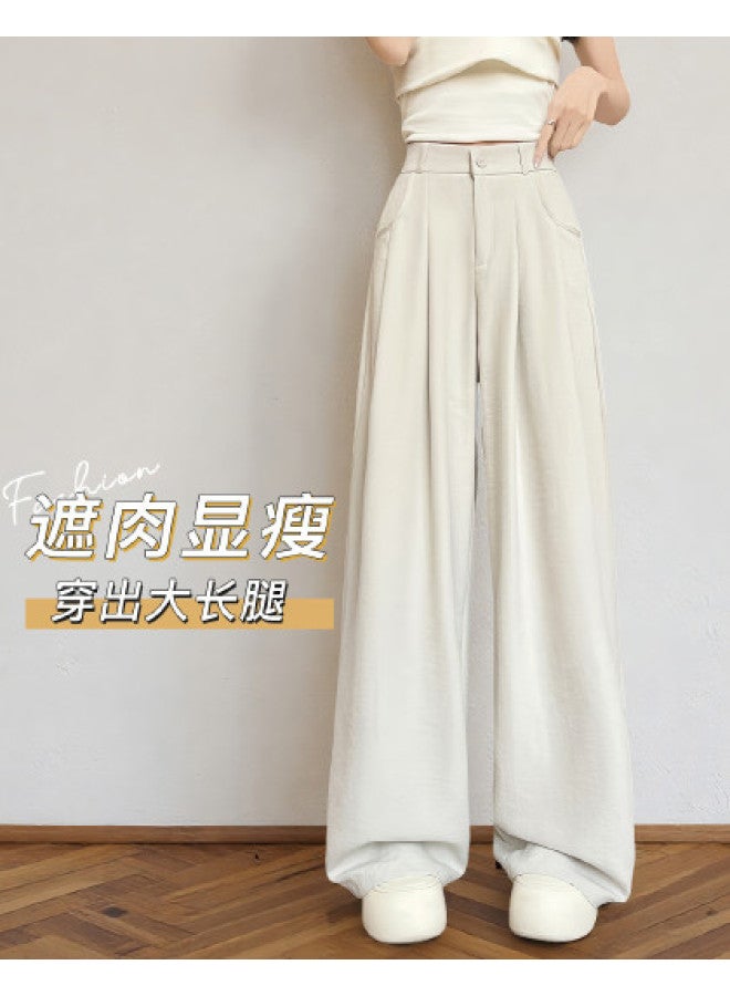 Moonbadi Thin Milk Tea Suit Pants, Women'S Casual Trousers, High-Waisted Pants, Tummy Control, Leg-Lengthening, Fashionable And Versatile, Slimming And Stylish - Image 1