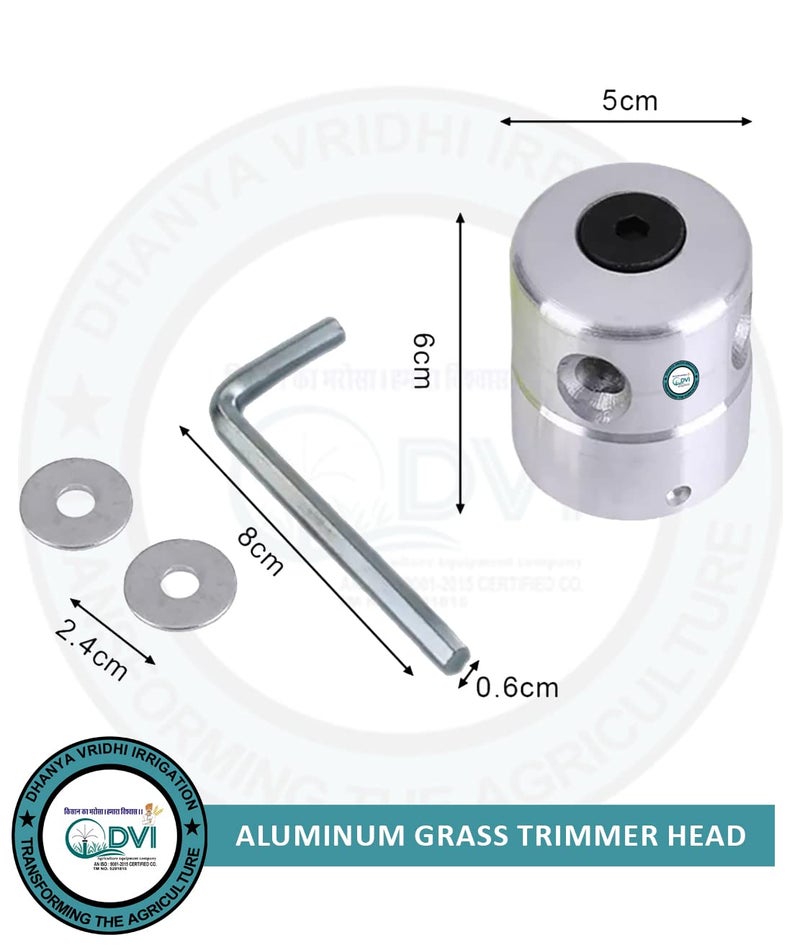 DVI Aluminium Grass Trimmer Head Type 2 with 4 Lines Head FIT to All Types of Brush Cutters Used for Cutting Grass (Pack of 1) - Image 3