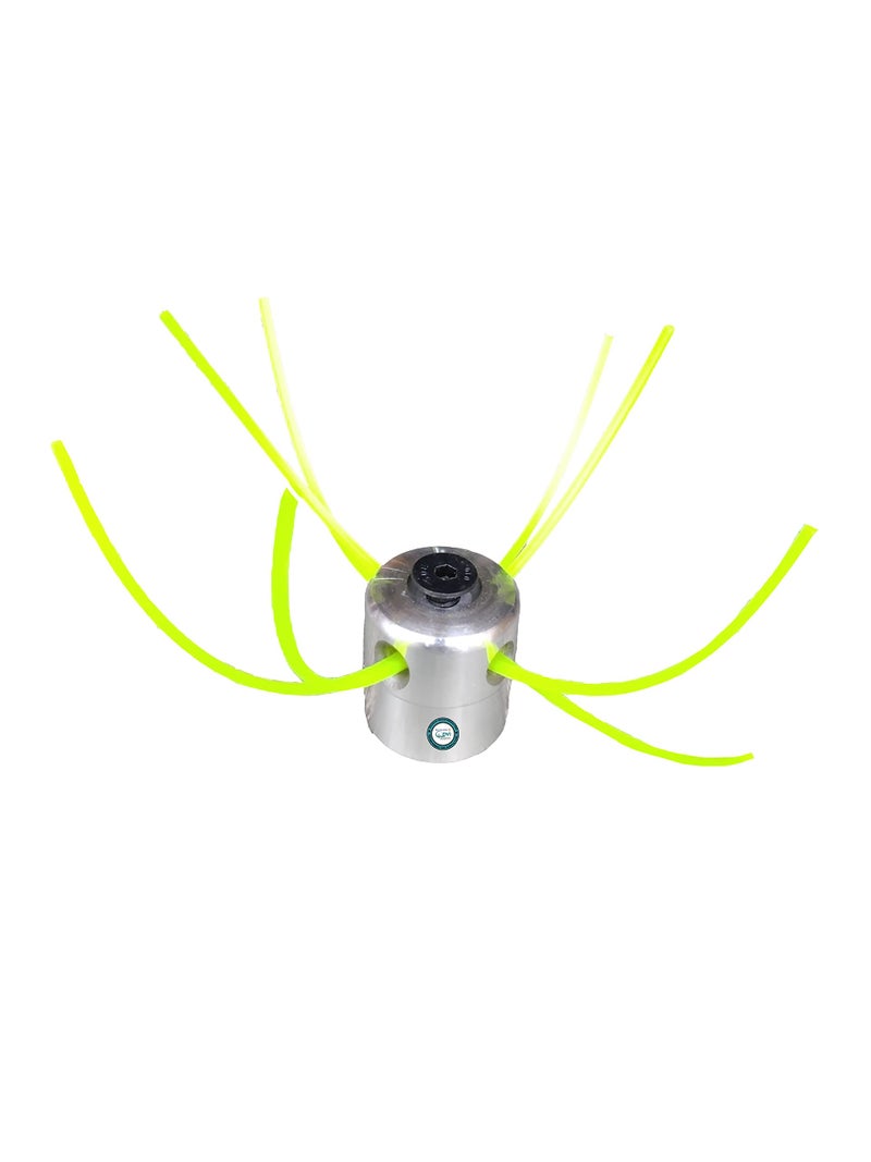 DVI Aluminium Grass Trimmer Head Type 2 with 4 Lines Head FIT to All Types of Brush Cutters Used for Cutting Grass (Pack of 1) - Image 1