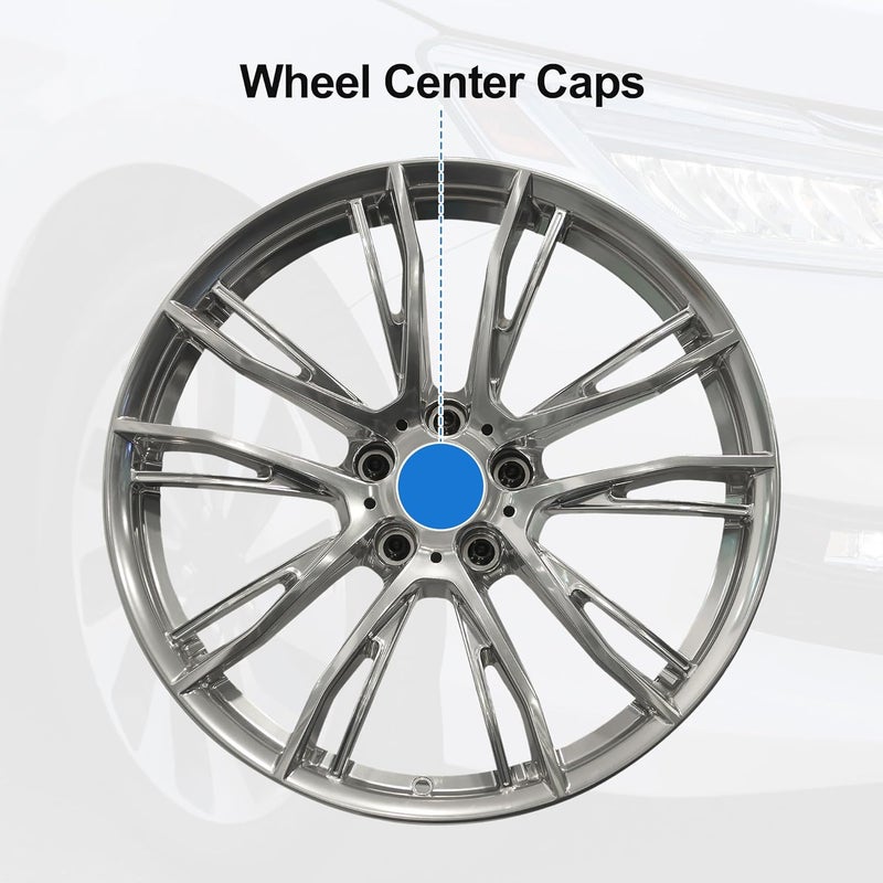 VekAuto Wheel Center Caps for Toyota FJ Cruiser 2010-2014 - Titanium Tone - Image 3