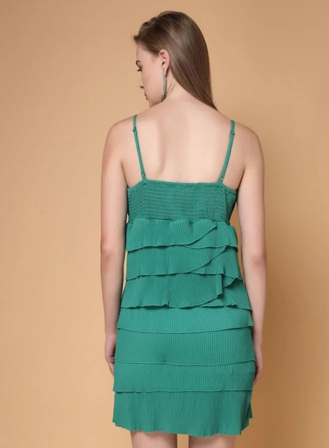 Freehand  Women Regular Fit Solid V-Neck Sleeveless Mini Dress for Women | Best Price UAE