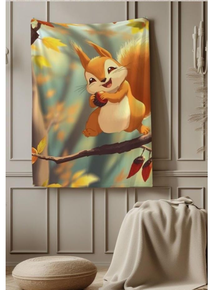 Children's or student cartoon flannel thin blanket (warm and comfortable, suitable for sleep, games) 100cm*150cm - 268