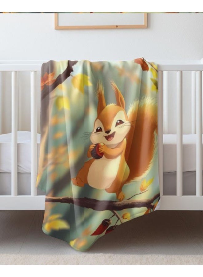 Children's or student cartoon flannel thin blanket (warm and comfortable, suitable for sleep, games) 100cm*150cm - 268