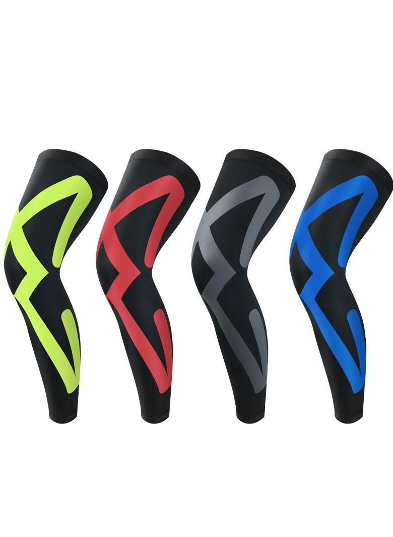 M MIAOYAN M MIAOYAN football basketball leggings mid-length calf sports knee pads running breathable protective gear men and women pantyhose (single) - Image 1