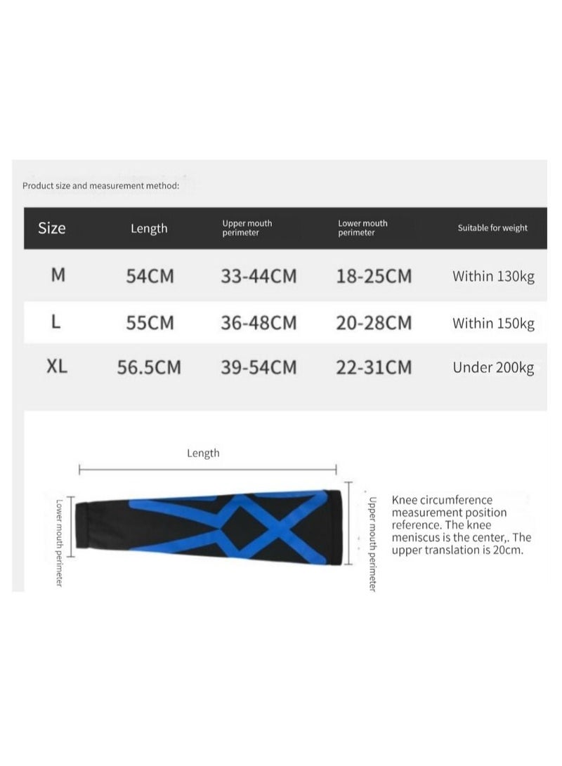 M MIAOYAN M MIAOYAN football basketball leggings mid-length calf sports knee pads running breathable protective gear men and women pantyhose (single) - Image 5