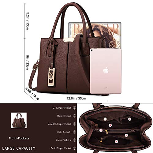 COCIFER Purses and Handbags for Women Shoulder Tote Bags Satchel Shoulder Bag - Image 5