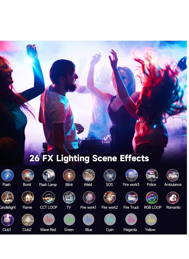 Generic - KASTWAVE RGB Video Light with App Control 360° Full Color Portable Photography Light 26 Scene Modes Rechargeable Mini LED Selfie Light 2800K-6800K - Image 1