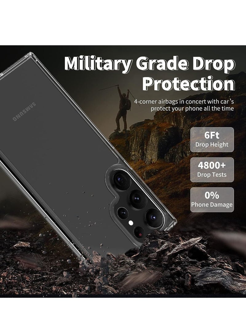 إيف [5 في 1 لـ Samsung Galaxy S23 Ultra Case ، مع 2 واقي شاشة HD وحامي عدسة الكاميرا 2 ، وغطاء صافي صدمي ، ومكافحة ، ومجموعة التثبيت لـ S23 Ultra 5G - Image 3