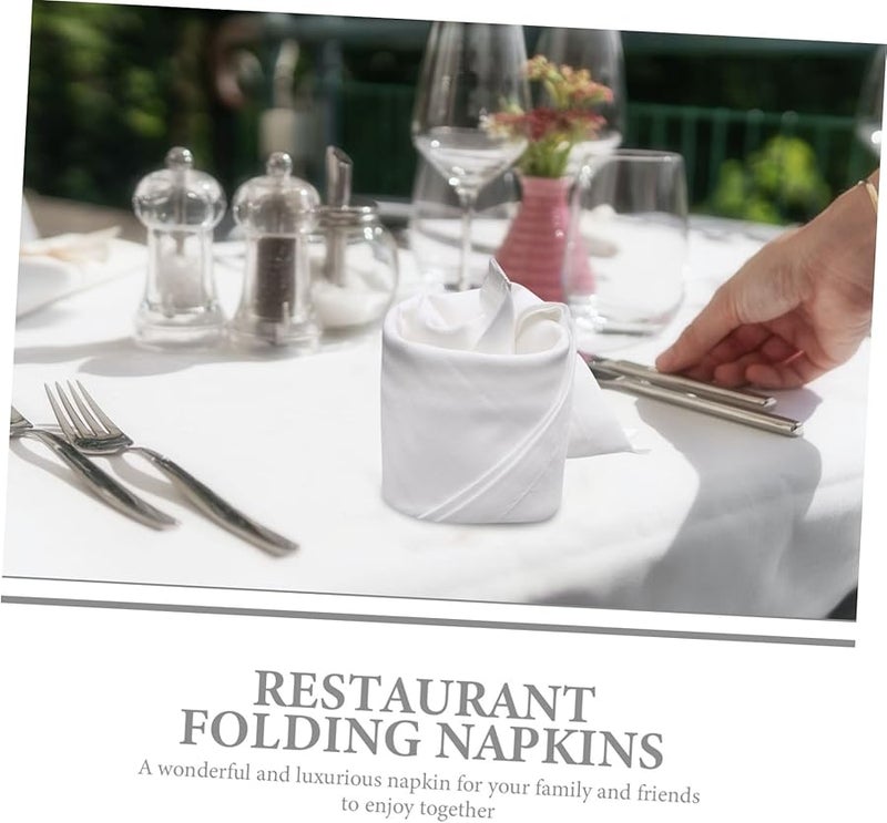 6 قطع مناديل قماشية لكؤوس النبيذ الأبيض ومناشف يد ناعمة لطاولة الطعام للاستخدام المنزلي والتجاري - Image 5