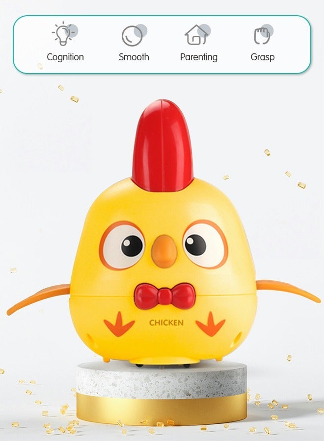 GROIC Crawling Chicken Baby Toys with Music, Glowing Sensory Toys, for Toddlers, Interactive Toddlers Sensor Obstacle Avoidance, Fun Moving - Image 2