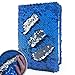 GINMLYDA Sequin Girls Journal for Kids 85x55 Inches 160 Lined Pages Diary for Girls and Boys Reversible Flip Sequence Notebook for Teenage Pre School Writing Drawing Travel Gifts BlueSliver - Image 2