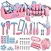 Magic4U Kids Tool Set 48PCS Toddler Tool Set with Electronic Toy Drill Kids Tape MeasurePretend Play Construction Toys Costume with Kids Tool Belt GlovesToy Tools Box for Girl Boy Ages 38 - Image 2