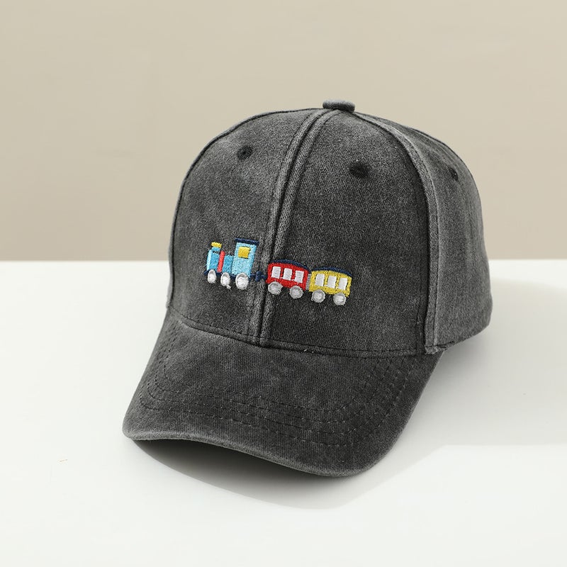 Train Kids Cap  Vintage Baseball Hat Cotton - Image 1