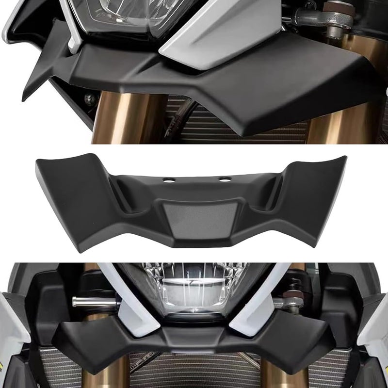 aqxreight Wing Downforce Front Spoiler, Replacement for S1000R 2021 2024 M1000R 2023 2024, Aerodynamic Wing Kit with ABS Plastic Construction, for Accessories (Matte Black) - Image 2