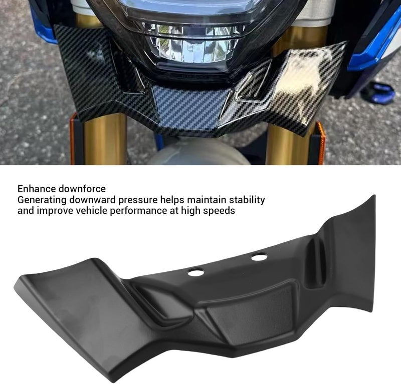 aqxreight Wing Downforce Front Spoiler, Replacement for S1000R 2021 2024 M1000R 2023 2024, Aerodynamic Wing Kit with ABS Plastic Construction, for Accessories (Matte Black) - Image 5