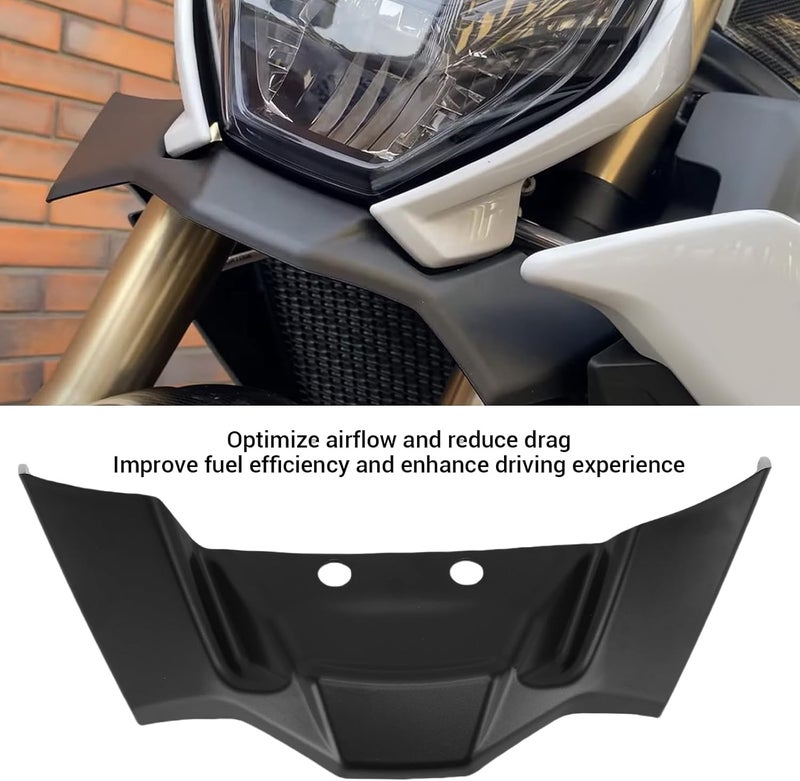 aqxreight Wing Downforce Front Spoiler, Replacement for S1000R 2021 2024 M1000R 2023 2024, Aerodynamic Wing Kit with ABS Plastic Construction, for Accessories (Matte Black) - Image 4