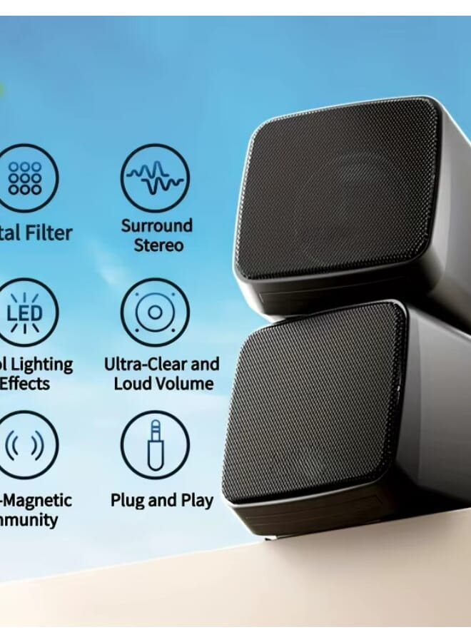 مكبر صوت رقمي صغير أسود