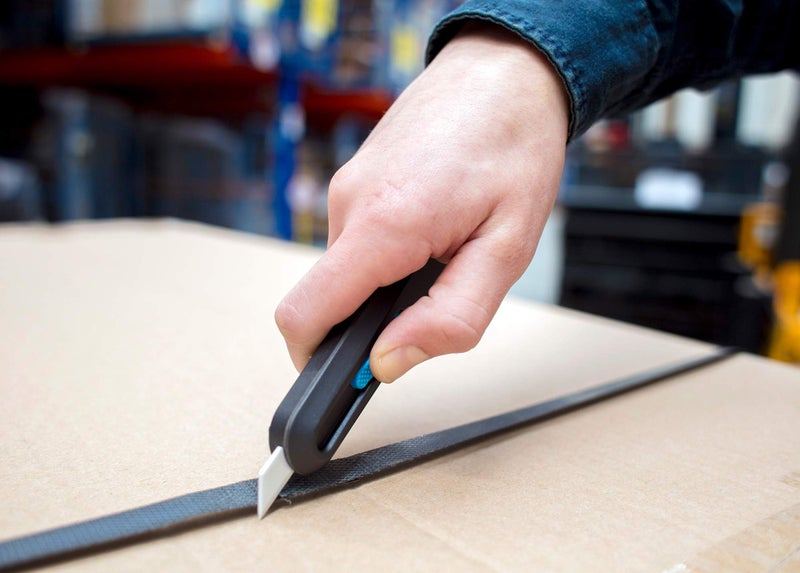 Slice Smart-Retract Utility Knife | Blade Automatically Retracts as Cutting Motion Finishes | Heavy Duty Box Cutter | Safe Ceramic Blade Lasting 11x Longer than Metal | 1 Pack - Image 3