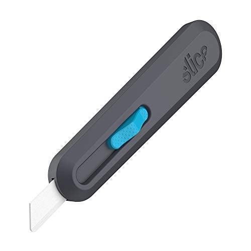 Slice Smart-Retract Utility Knife | Blade Automatically Retracts as Cutting Motion Finishes | Heavy Duty Box Cutter | Safe Ceramic Blade Lasting 11x Longer than Metal | 1 Pack - Image 1