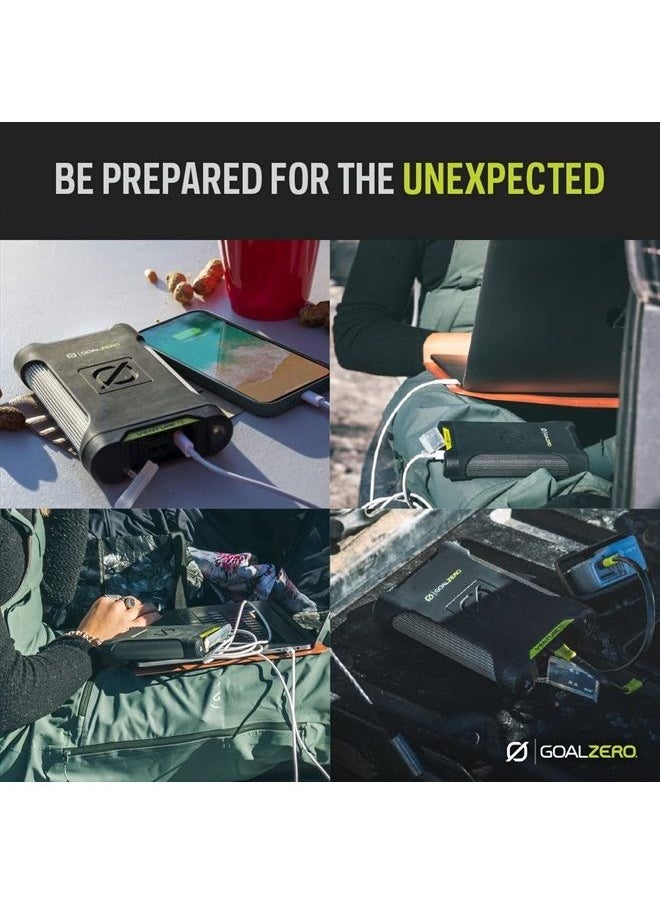 Goal Zero - Venture 75 Portable Charger Power Bank 19200mAH 60W USB-C Power Delivery Port, 2 USB Outputs IP67 Rating 50 Lumens Flashlight - Image 1