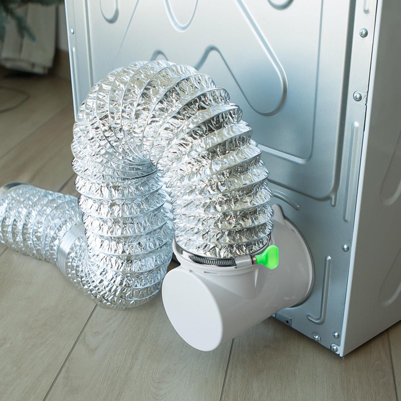 Loviga 90 Degree Dryer Vent Elbow Dryer Vent Connector Space Saving Dryer Vent Connection Easy Install Snapon Dryer Vent Hose for Tight Space 4 Inch