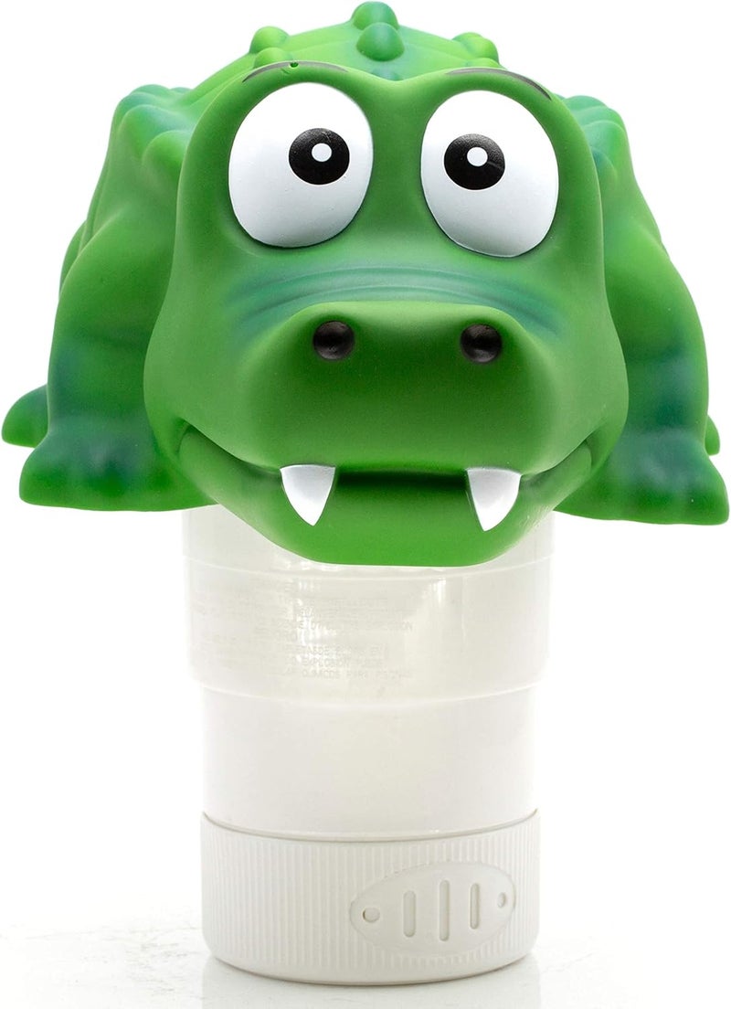 WWD POOL Pool Chlorine Floater, Floating Pool Chlorine Dispenser (Alligator), Fits 1 and 3 Inch Tablets for Large and Small Pools, Spa, Hot Tub - Image 4