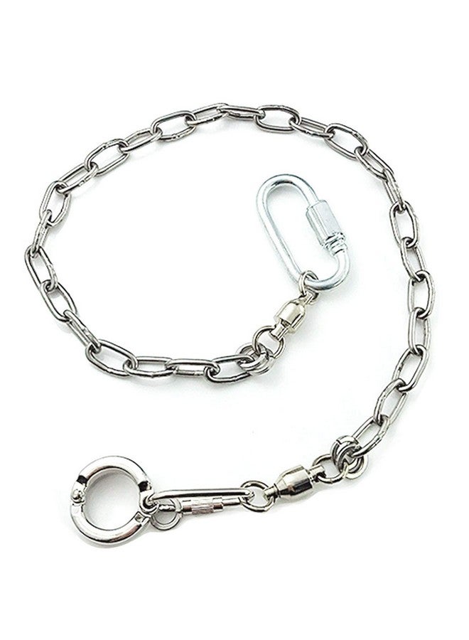 ebamaz Pet Bird Leash Parrot Foot Chain Stainless Steel 304 Anklet Ring (Model 15, 14.5mm) - Image 1