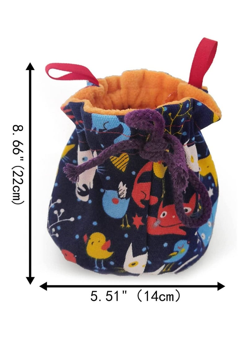 CMGTYYD CMGTYYD Pet Hanging Sleeping Pouch for Sugar Glider, Hanging Bed House with Drawstring Design, Small Animals Hammock Cage Accessories, Cage Warm Sleep Bag for Squirrel Hamster Guinea Pig Birds Parrot, 1 Pcs - Image 4