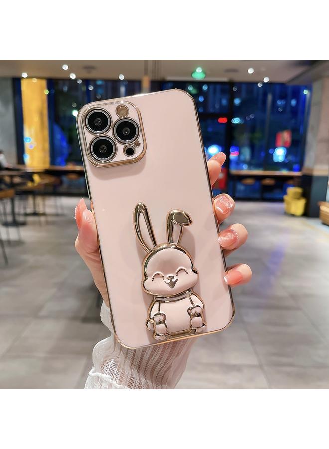 اس-توب جراب لهاتف iPhone 11 مع حامل أرنب مطلي - Image 1