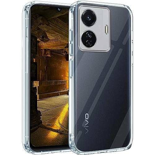 Jkobi Back Cover for Vivo T1 Pro 5G (Silicone Clear Case with Camera Protection | Soft and Flexible | Transparent) - Image 1