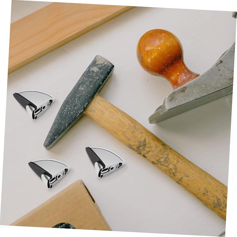 Tehaux 2pcs Glass Clamp Brackets Silver Finish Secure Shelf Support Home Office - Image 4