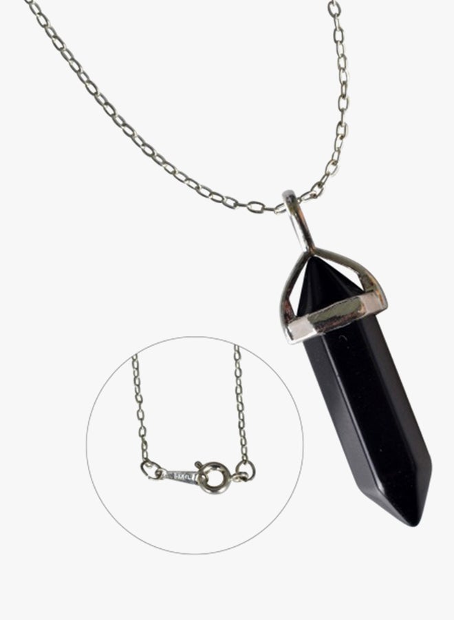 اليشمك قلادة بدلاية بشكل عقيق سداسي شفاف - Image 3