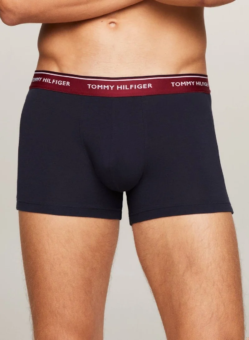 TOMMY HILFIGER Men's 5 Pack Trunks - Cotton, Multicolor