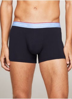 TOMMY HILFIGER Men's 3 Pack Trunks - Cotton, Multicolor  - Image 4