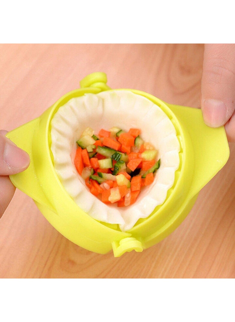Kitchsy Kitchsy Plastic Momos Maker Garijalu Maker Tool Gujiya Maker Device Easy Mould Machine Cooking Tool MulticolorPack of 1  - Image 4