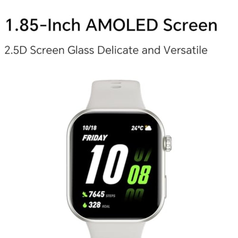 Choice Watch 2i Smartwatch, 1.85″ AMOLED Display, 14-Day Battery, Bluetooth Calling, Heart Rate and SpO₂ Monitoring, 109 Sports Modes, IP68 Water-Resistant, Android and iOS, Black - Image 5