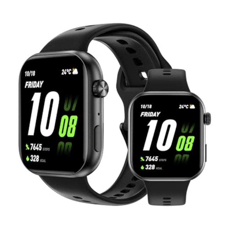 Choice Watch 2i Smartwatch, 1.85″ AMOLED Display, 14-Day Battery, Bluetooth Calling, Heart Rate and SpO₂ Monitoring, 109 Sports Modes, IP68 Water-Resistant, Android and iOS, Black - Image 1
