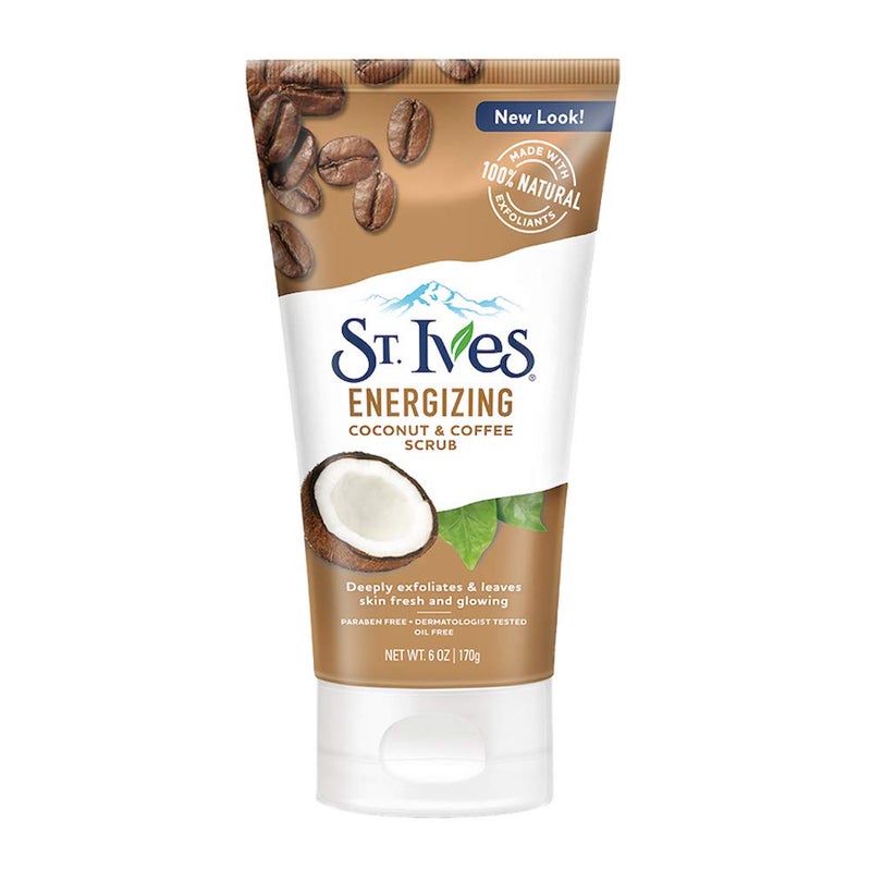 ST. Ives St Ives Energizing Face Scrub Coconut Coffee Deep Cleanser for Bright Skin Paraben Free Dermatologically Tested 170 gm - Image 1