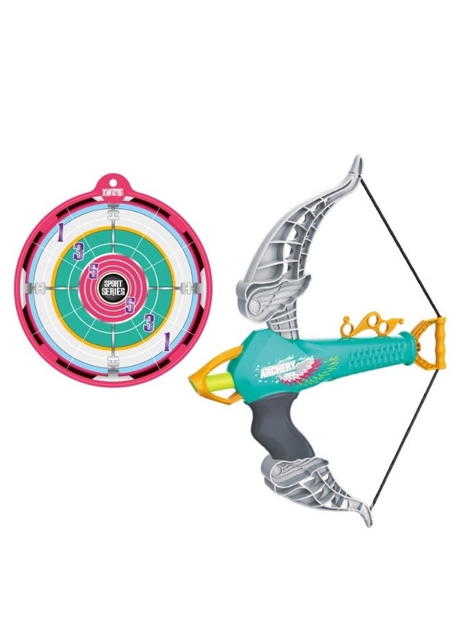 Generic Children's Outdoor Sports Long-Range Shooting Bow And Arrow Seven-Piece Set One Suction Cup Five Arrow Toys  - Image 2