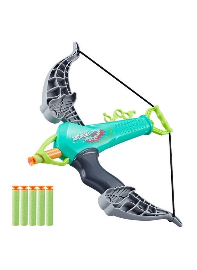 Generic Children's Outdoor Sports Long-Range Shooting Bow And Arrow Seven-Piece Set One Suction Cup Five Arrow Toys  - Image 3