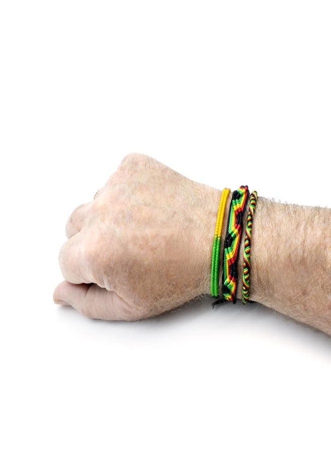 BDM Rastafari Elastic Bracelet with red, Green and Yellow Beads. BOD Marley, Rasta, Reggae and Hippie Bracelet. - Image 4