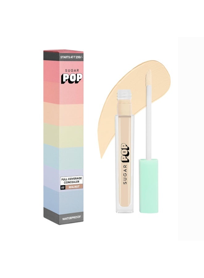 SUGAR POP Full Coverage Cream Concealer with Vitamin E | For Medium To Wheatish Skin Tone | Waterproof | Easy To Blend | All Skin Rich Matte Finish | 4ml - 02 Walnut - Image 4