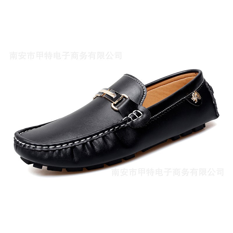 Men'S Large Size Slip-On Loafers, Lightweight Formal Business Shoes, Simple Office Slip-On Men'S Shoes - Image 1