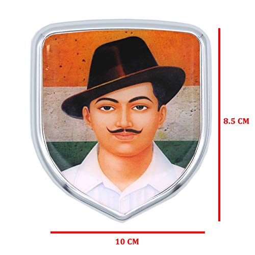 S2S Stylish 3D Chrome Sticker Emblem Badge Logo | Durable & Stylish Automotive Decoration | For Cars & Bikes (BHAGAT SINGH) - Image 2