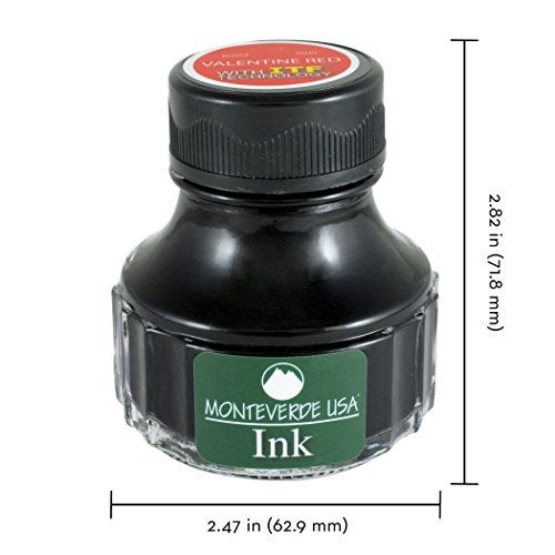 Monteverde USA Ink with ITF Technology, 90 ml Valentine Red (G308RD) - Image 3