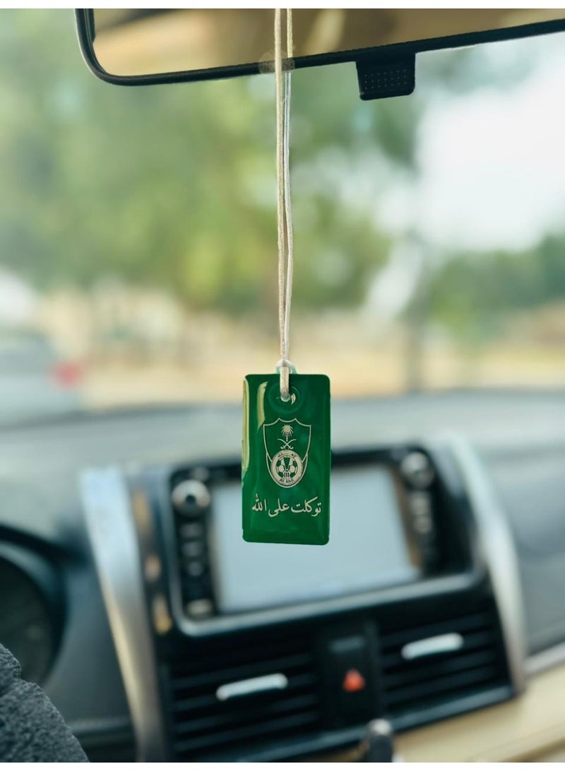 Stylish car pendant with Al-Ahly logo 7 x 3.5 cm - Image 1