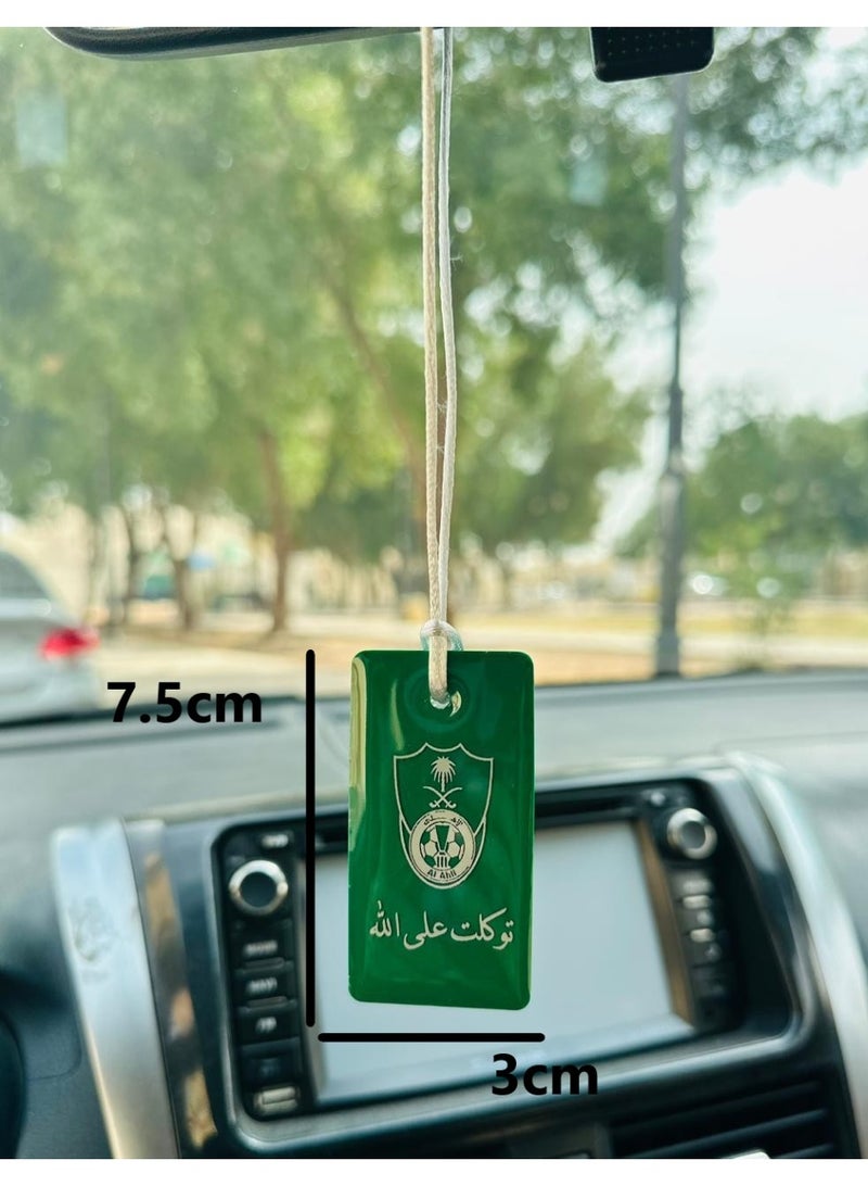 Stylish car pendant with Al-Ahly logo 7 x 3.5 cm - Image 3