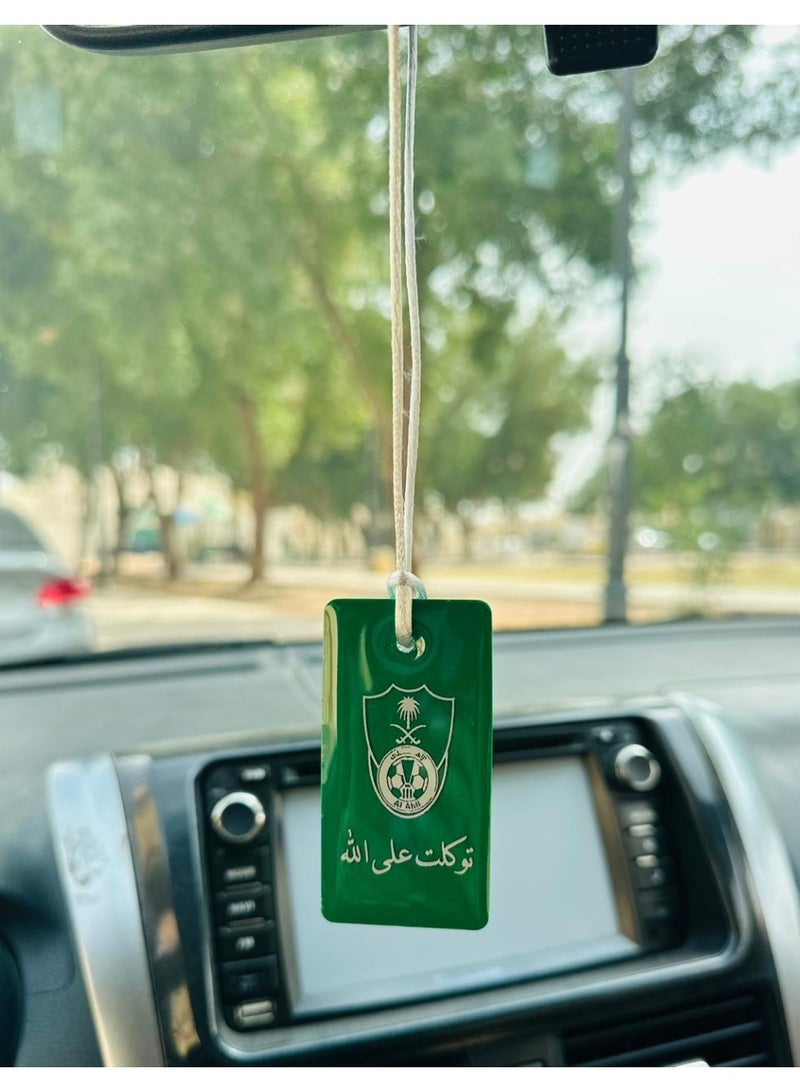 Stylish car pendant with Al-Ahly logo 7 x 3.5 cm - Image 4