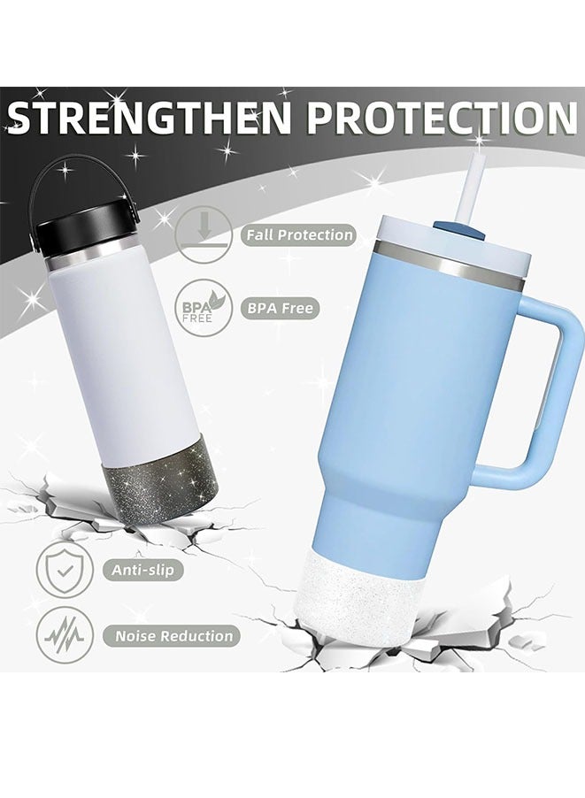 Muyixin Protective Silicone Sleeve Boot 12-24oz Water Bottle for Hydro Flask,Simple,Takeya, BPA Free Anti-Slip, and Compatible with Stanley 40oz 30oz 20oz Stanley Tumbler  - Image 3