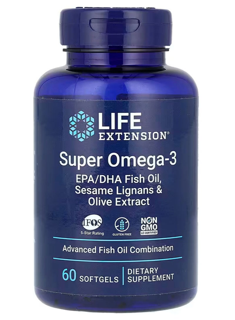 Life Extension Super Omega-3 -  60 Softgels - Image 1